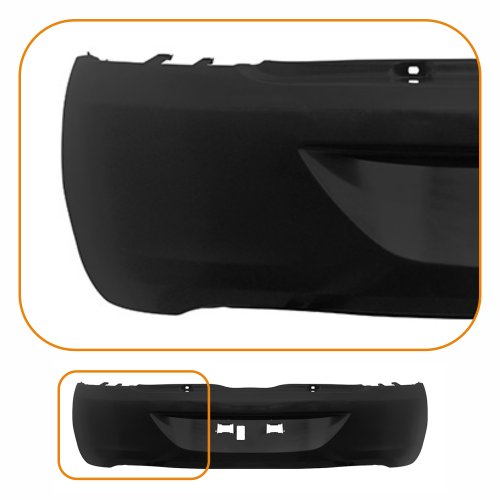 Parachoque Renault Clio Hatch 2006 2007 2008 2009 2010 2011 2012 2013 2014 2015 2016 Traseiro Preto Liso