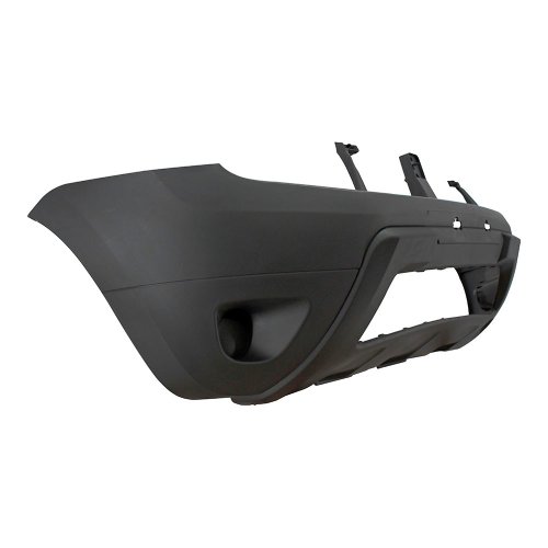 Parachoque Renault Duster 2011 2012 2013 2014 2015 Dianteiro Preto Liso e Inferior Texturizado sem Furo para Milha