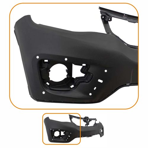 Parachoque Renault Kwid Outsider 2017 2018 2019 2020 Dianteiro Preto Liso com Furo para Milha