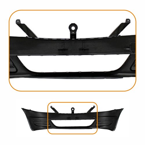 Parachoque Renault Logan 2011 2012 2013 2014 Dianteiro Preto Liso sem Furo para Milha
