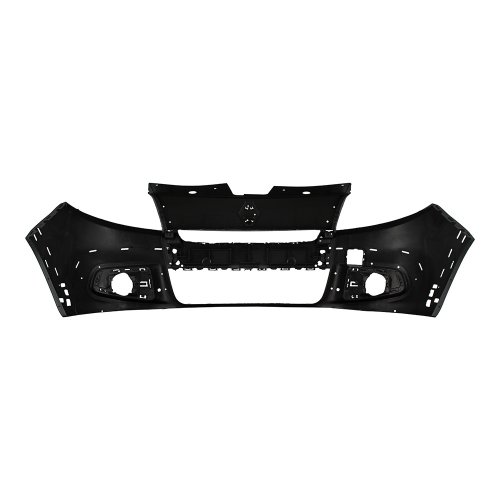 Parachoque Renault Sandero Stepway 2012 2013 2014 Dianteiro Preto Liso com Furo para Milha