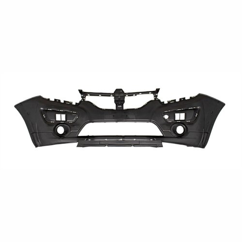 Parachoque Renault Sandero Stepway 2015 2016 2017 2018 2019 Dianteiro Preto Liso e inferior Texturizado com Furo de Milha
