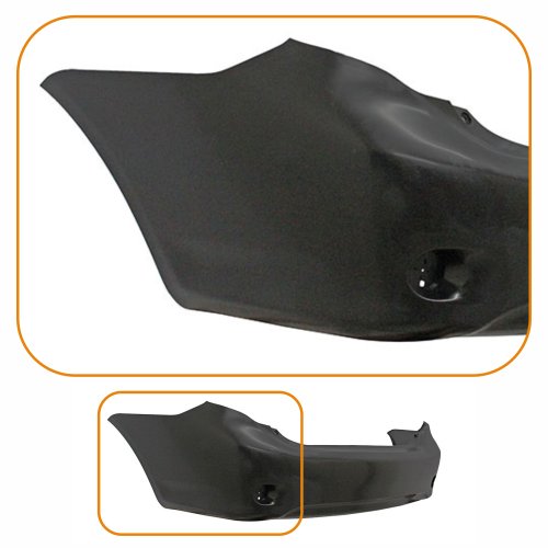 Parachoque Toyota Corolla 2008 2009 2010 2011 Traseiro Preto Liso
