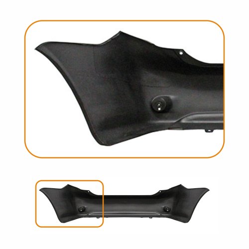 Parachoque Toyota Corolla 2008 2009 2010 2011 Traseiro Preto Liso