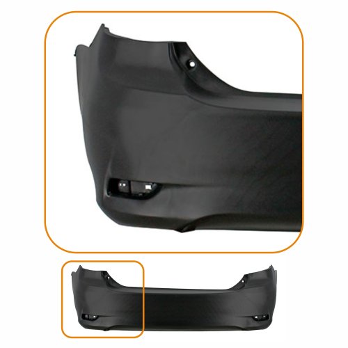 Parachoque Toyota Corolla 2012 2013 2014 Traseiro Preto Liso