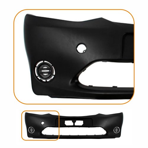 Parachoque Toyota Etios 2012 2013 2014 2015 2016 Dianteiro Preto Liso sem Furo para Milha