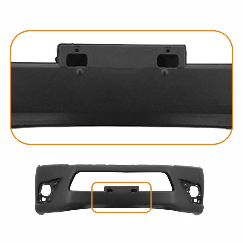 Parachoque Toyota Hilux Srv 2015 2016 2017 2018 Dianteiro Preto Liso sem Grade Cabine Simples com Furo para Milha