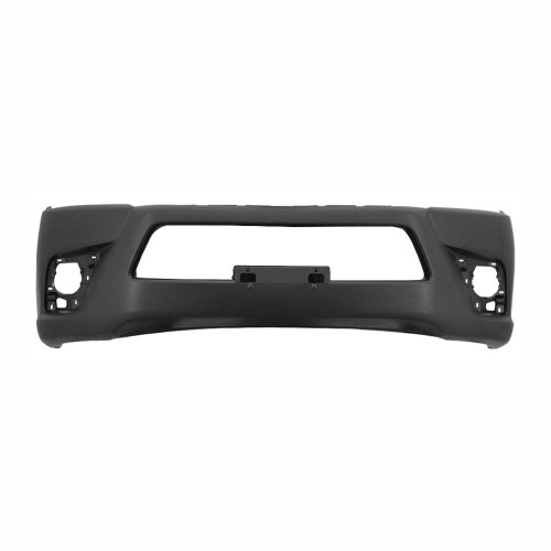 Parachoque Toyota Hilux Srv 2015 2016 2017 2018 Dianteiro Preto Texturizado sem Grade Cabine Dupla com Furo para Milha
