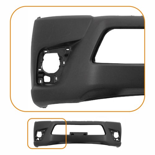 Parachoque Toyota Hilux Srv 2015 2016 2017 2018 Dianteiro Preto Texturizado sem Grade Cabine Simples com Furo para Milha