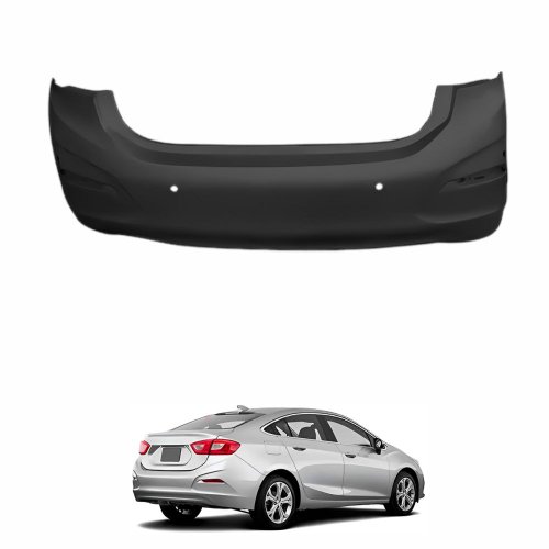 Parachoque Traseiro Gm Cruze Sedan 2017 Até 2022 Com Furo Para Sensor