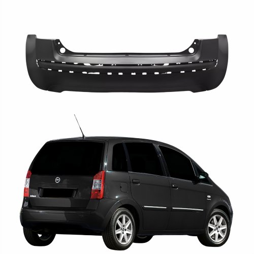 Parachoque Traseiro Fiat Idea 2006 2007 2008 2009 2010 Sem Furo Sensor