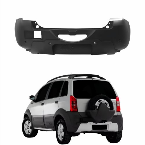 Parachoque Traseiro Fiat Idea Adventure 2006 2007 2008 2009 2010