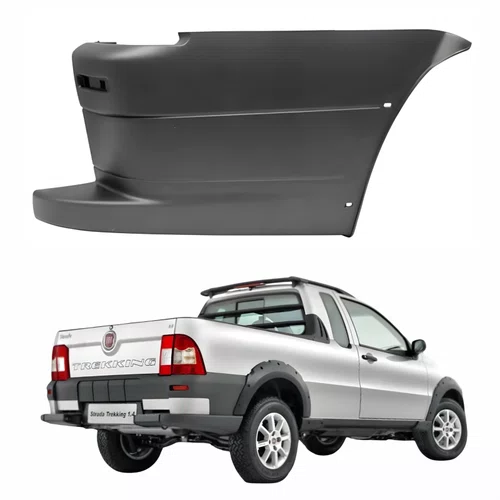 Parachoque Traseiro Fiat Strada Trekking 2009 Até 2013 Lado Direito Passageiro