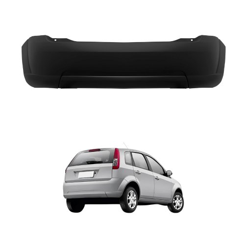 Parachoque Traseiro Ford Fiesta Hatch 2008 Até 2016