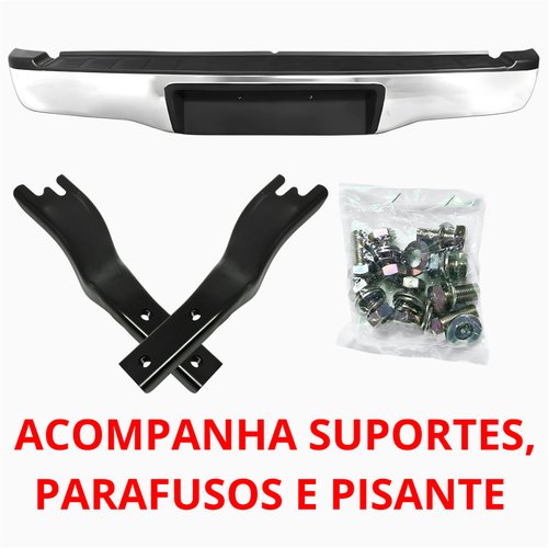 Parachoque Traseiro Toyota Hilux Srv 2005 Até 2015 Cromado