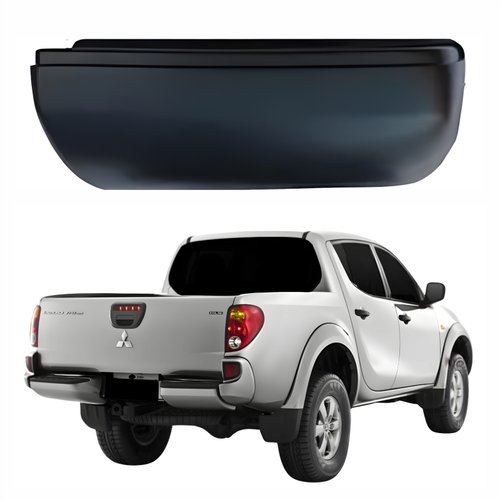 Parachoque Traseiro Mitsubishi L-200 Triton 2007 Até 2017 Sem Pisante Lado Direito Passageiro