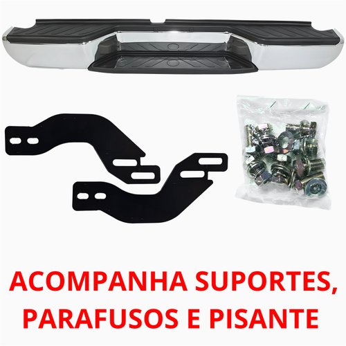 Parachoque Traseiro Nissan Frontier 2007 Até 2016 Cromado