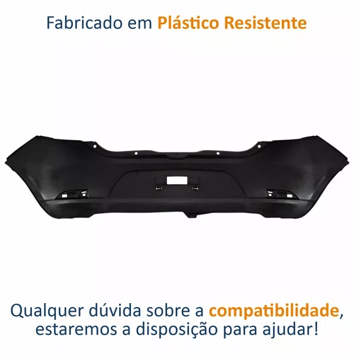 Parachoque Traseiro Renault Sandero 2014 Até 2019