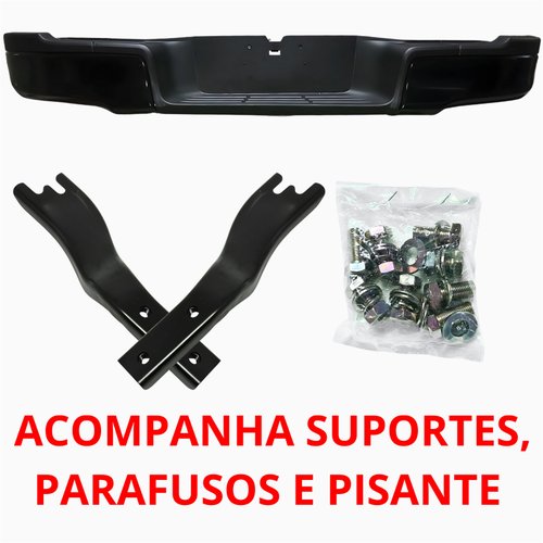 Parachoque Traseiro Toyota Hilux Srv 2016 Até 2022 Todo Preto