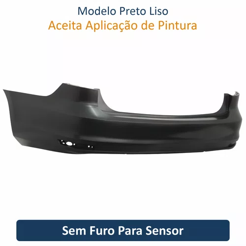 Parachoque Traseiro Vw Jetta 2015 Até 2018 Sem Furo