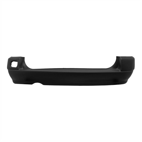 Parachoque Traseiro Vw Parati Bola G2 1995 1996 1997 1998 1999 Preto Liso com Furo para Luz de Neblina