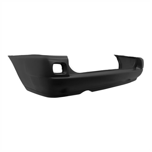 Parachoque Traseiro Vw Parati Bola G2 1995 1996 1997 1998 1999 Preto Liso com Furo para Luz de Neblina