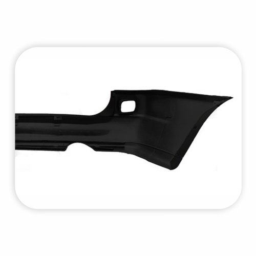 Parachoque Traseiro Vw Parati Bola G2 1995 1996 1997 1998 1999 Preto Liso com Furo para Luz de Neblina