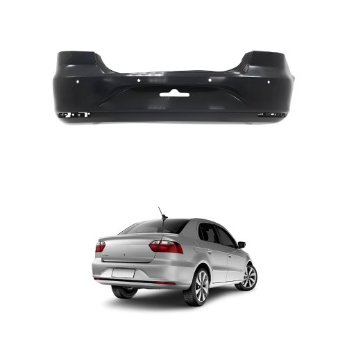 Parachoque Traseiro Vw Voyage G6 2013 Até 2016 G7 2017 2018 G8 2018 Até 2023 Com Sensor