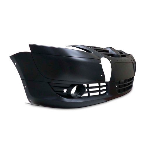 Parachoque Vw Crossfox 2008 2009 2010 Dianteiro Preto Texturizado com Furo para Milha