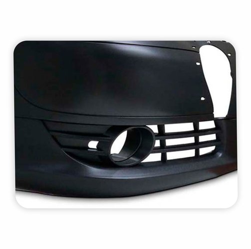 Parachoque Vw Crossfox 2008 2009 2010 Dianteiro Preto Texturizado com Furo para Milha