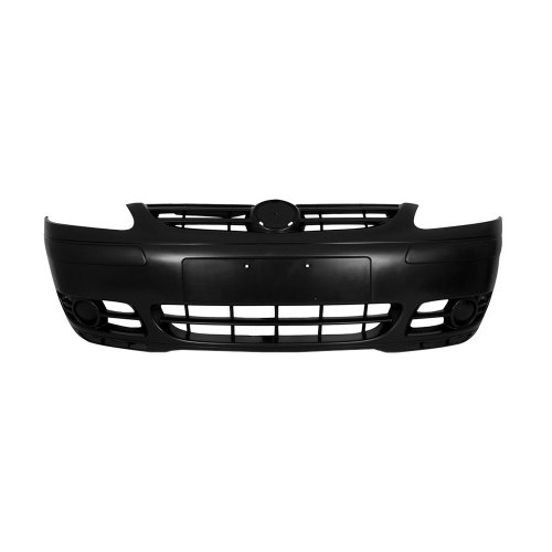 Parachoque Vw Fox 2003 2004 2005 2006 2007 Dianteiro Preto Liso sem Furo para Milha