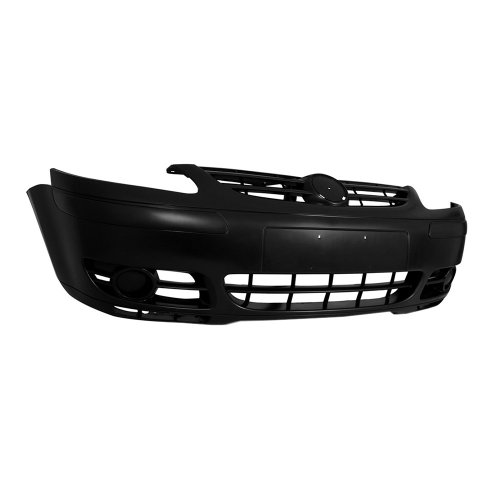 Parachoque Vw Fox 2003 2004 2005 2006 2007 Dianteiro Preto Liso sem Furo para Milha