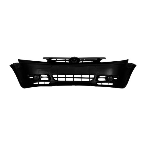 Parachoque Vw Fox 2003 2004 2005 2006 2007 Dianteiro Preto Liso sem Furo para Milha