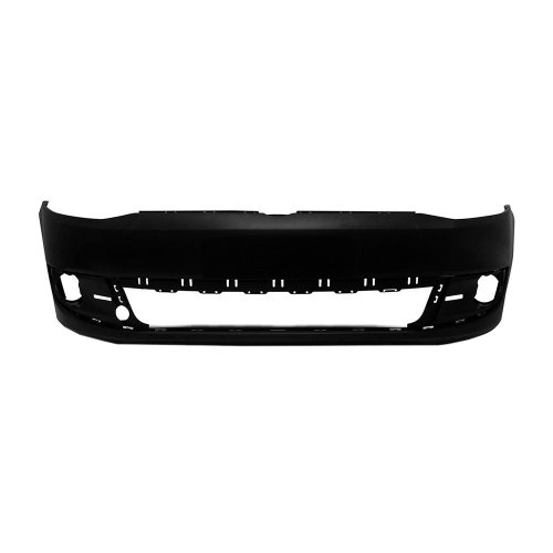 Parachoque Vw Fox 2010 2011 2012 2013 2014 Dianteiro Preto Liso com Furo para Milha