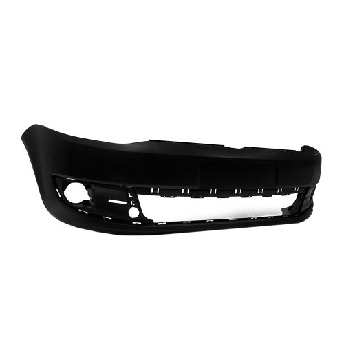 Parachoque Vw Fox 2010 2011 2012 2013 2014 Dianteiro Preto Liso com Furo para Milha