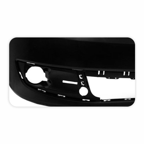 Parachoque Vw Fox 2010 2011 2012 2013 2014 Dianteiro Preto Liso com Furo para Milha