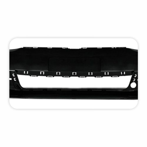 Parachoque Vw Fox 2010 2011 2012 2013 2014 Dianteiro Preto Liso com Furo para Milha