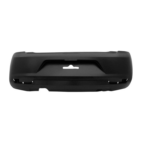 Parachoque Vw Fox 2011 2012 2013 2014 Traseiro Preto Liso Com furo para Refletor
