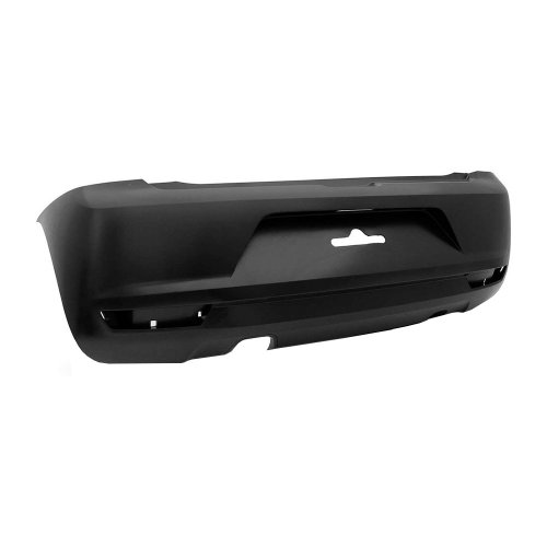 Parachoque Vw Fox 2011 2012 2013 2014 Traseiro Preto Liso Com furo para Refletor
