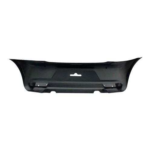 Parachoque Vw Fox 2011 2012 2013 2014 Traseiro Preto Liso Com furo para Refletor