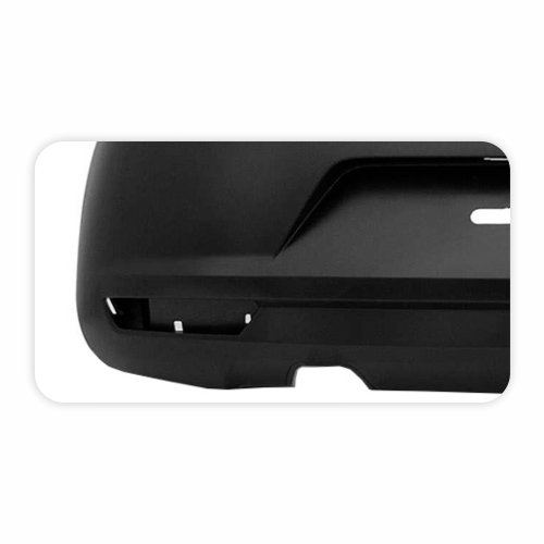 Parachoque Vw Fox 2011 2012 2013 2014 Traseiro Preto Liso Com furo para Refletor