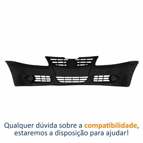 Para-Choque Volkswagen Gol G4 2005 2006 2007 2008 Parcialmente Liso Dianteiro
