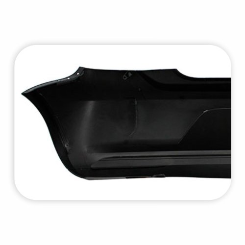 Parachoque Vw Gol G6 2012 2013 2014 2015 2016 Traseiro Preto Liso