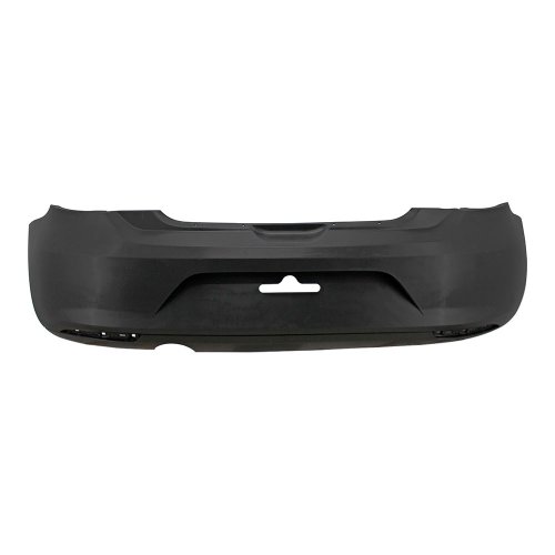 Parachoque Vw Gol G6 2012 2013 2014 2015 2016 Traseiro Preto Liso Com Furo para refletor