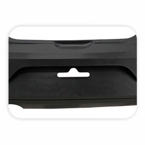 Parachoque Vw Gol G6 2012 2013 2014 2015 2016 Traseiro Preto Liso Com Furo para refletor