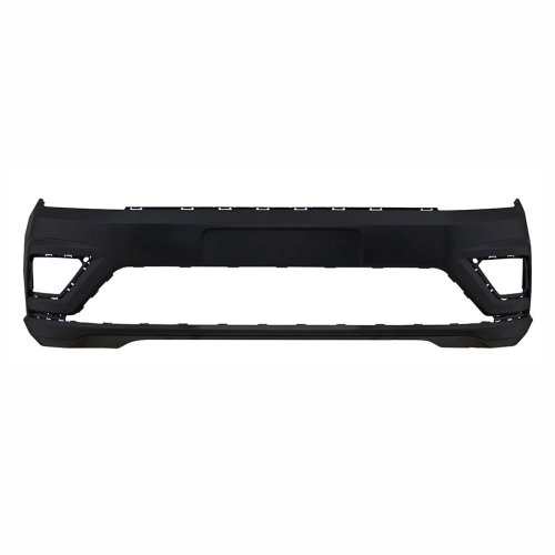 Parachoque Vw Gol G7 Track 2017 2018 2019 2020 2021 2022 2023 Preto Liso Com Furo para Moldura Lateral com Furo para Milha