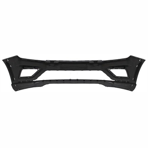 Parachoque Vw Gol G7 Track 2017 2018 2019 2020 2021 2022 2023 Preto Liso Com Furo para Moldura Lateral com Furo para Milha