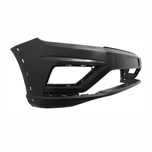 Parachoque Vw Gol G7 Track 2017 2018 2019 2020 2021 2022 2023 Preto Liso Com Furo para Moldura Lateral com Furo para Milha