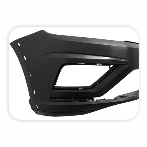 Parachoque Vw Gol G7 Track 2017 2018 2019 2020 2021 2022 2023 Preto Liso Com Furo para Moldura Lateral com Furo para Milha