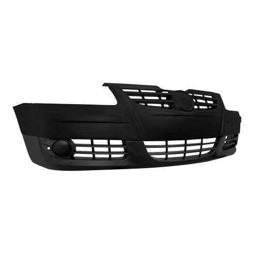 Para-Choque Volkswagen Gol Saveiro G4 2005 2006 2007 2008 2009 2010 Parati G4 2005 2006 2007 2008 2009 2010 2011 2012 2013 Dianteiro Preto Liso Sem Furo Milha
